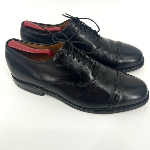 Allen Edmonds Mens Black Byron Leather Dress Shoes Size 9.5 C (narrow) Shoe Tree main image 8